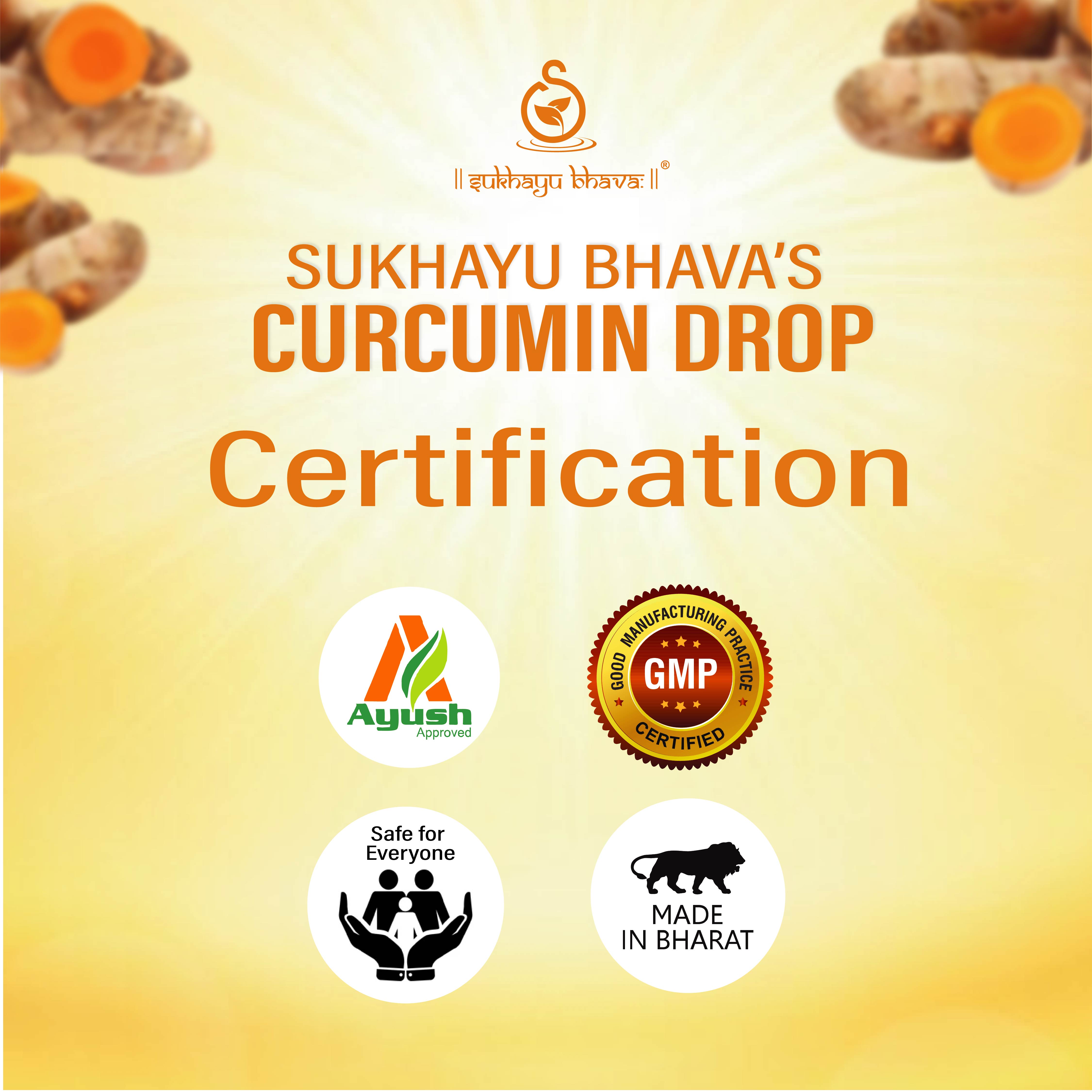 SukhayuBhava Curcumin Drops | Haldi Drops